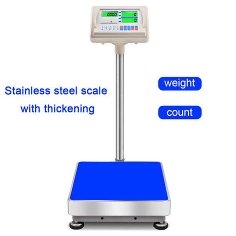 精密工业台秤电子秤精准150kg高精度计数秤计价电子称出口英文版