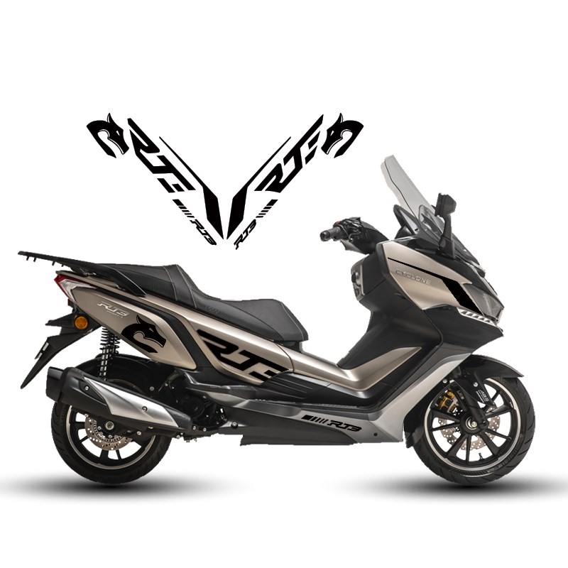 适用赛科龙RT3贴纸机车保护拉花车身装饰遮痕版画贴膜配件