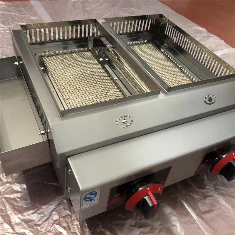 加厚铸铁章鱼烧机电热三板章鱼小丸子机商用摆摊燃气大孔扯虾机器