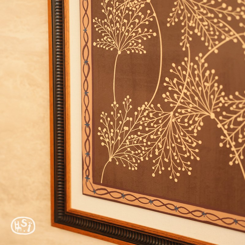 柿子生活  松露装饰画客厅玄关沙发背景墙法式田园中式美学轻复古