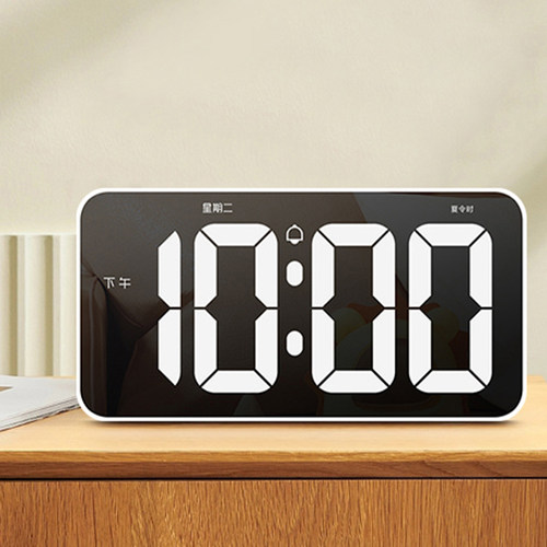 汉时高清LED大屏可挂立电子闹钟卧室学生多功能夜光静音时钟HA500