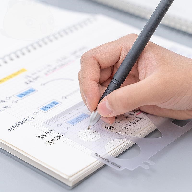 思维导图尺子笔记本b5大号学生手绘画图纸大中小学生横线方格