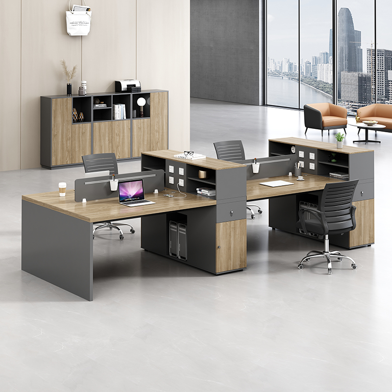 职员办公桌椅简约现代2//人位办公室卡座财务电脑桌员工位