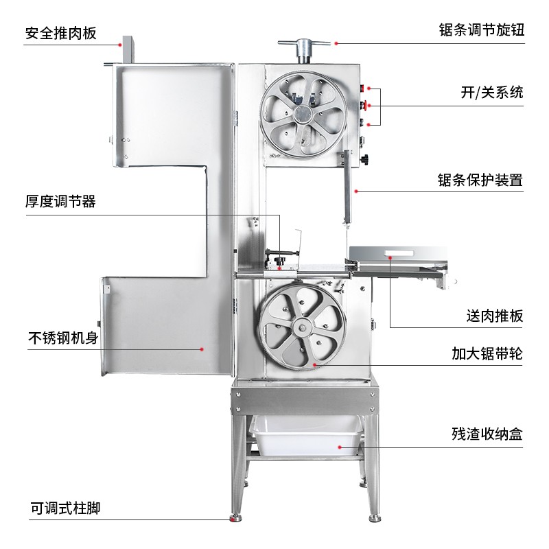 锯骨机3不锈钢切割机商用大型0全自动整羊冻肉牛骨电动切骨机