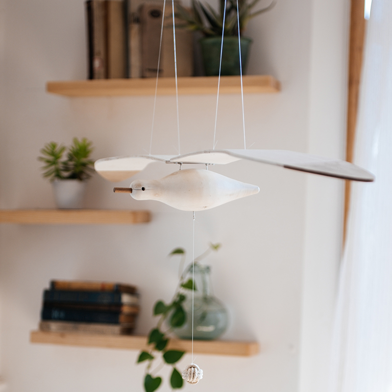 掬涵 会飞的海鸥地中海空中吊饰复古儿童房民宿悬挂艺术创意挂饰