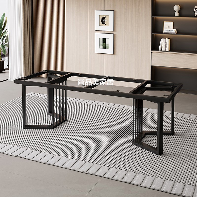 桌腿支架办公桌脚底座岩板大理石大板餐桌茶桌书桌不锈钢金属桌架