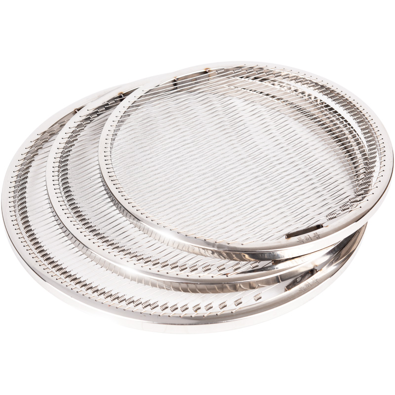 不锈钢烤网烤肉网炭烤炉钢丝网烤肉篦子韩式烤网不粘钢丝烧烤