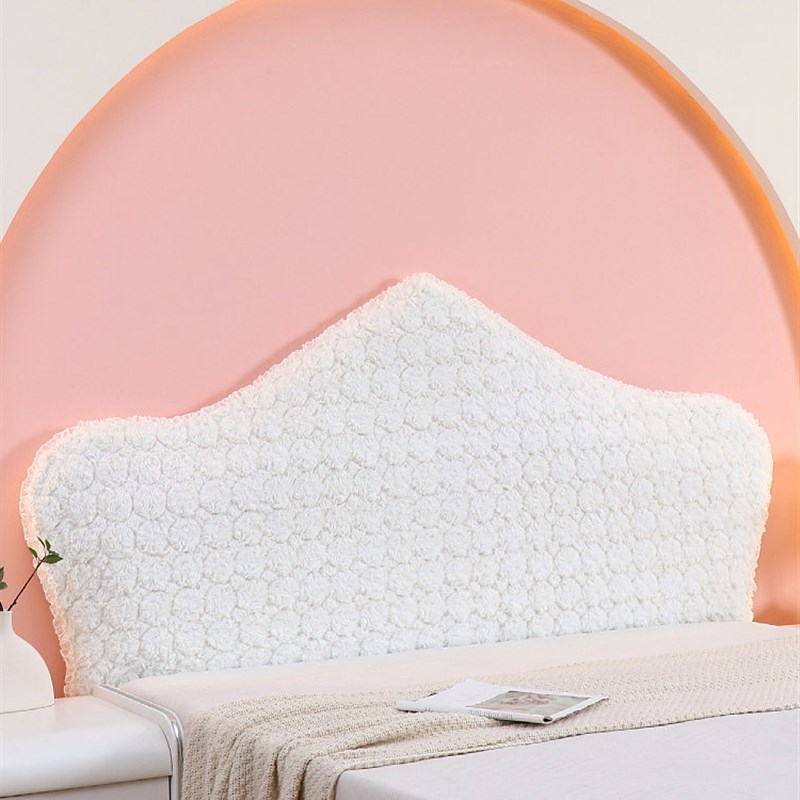 床头套罩欧式包床头半圆不规则老式圆弧形异形木床靠背全包防尘罩