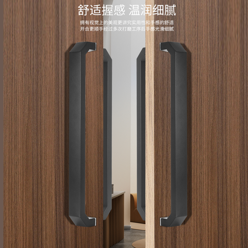 简约加厚不锈钢玻璃门拉手大门把手拉门实木门扶手灰色黑色白色