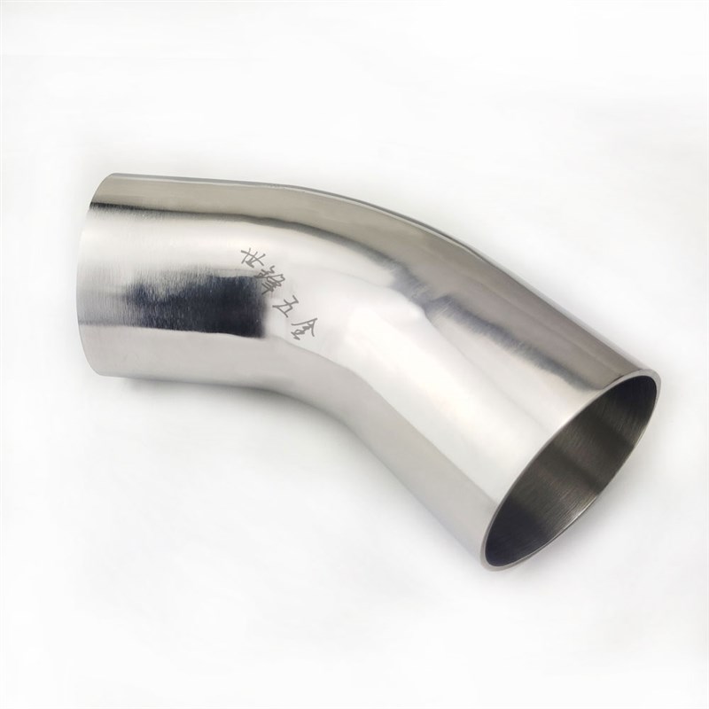 排气管弯头管子30不锈钢弯头5度直边加长管件内外镜面抛光焊