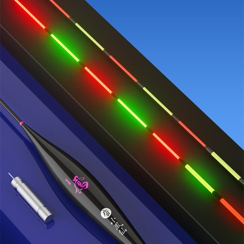 小凤仙冬季高灵敏夜光漂浮漂细尾软硬一体夜光漂日夜两用电子漂