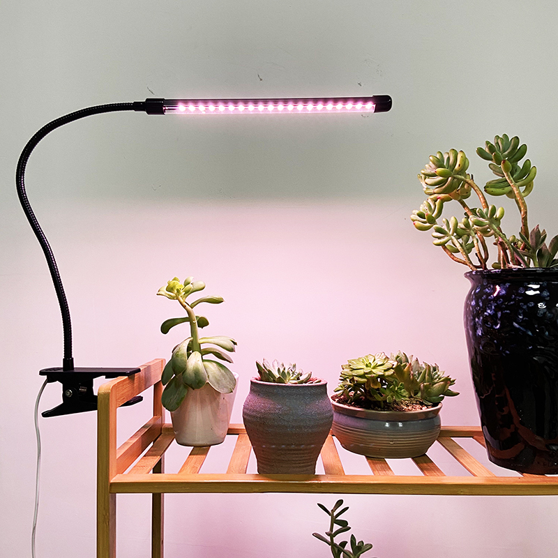 多肉补光增色灯定时USB夹子式上色全光谱LED花卉盆景植物灯生长灯