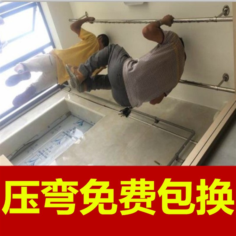 阳台固定式晾衣架30不锈钢挂衣杆波浪防风晒衣管墙吊顶装加厚款