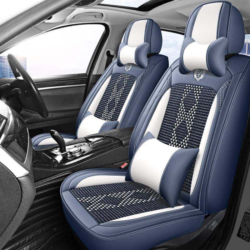 四季汽车座套夏季冰丝通风座垫凉垫坐垫五座通用型汽车座椅套