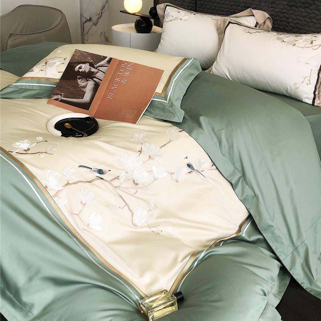 现代新中式国风刺绣寝具床品高端纯棉长绒棉四件套家纺花鸟山居,五金/工具,五金工具箱/五金收纳箱,淘宝优惠券,粉丝福利购,淘宝优惠卷