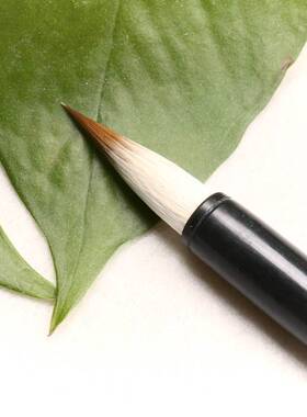 兼毫小楷毛笔竹杆湘妃竹毛笔出锋2.7cm画画 抄经皆可勾线工笔