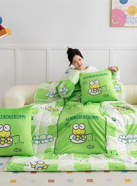 20251新款卡多功能带袖一体式懒人被枕抱被45MXD*45c通m展开20*16