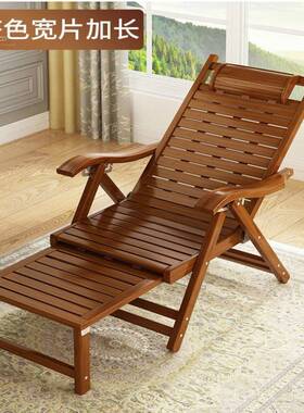 竹床竹躺椅谷人家折叠午睡用老式成无从阳台椅实木靠背椅午休包邮