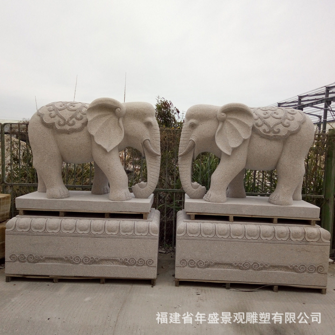 福建景区园林石雕大象现货