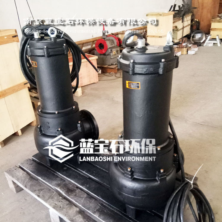 15kW潜水排污泵移动式安装