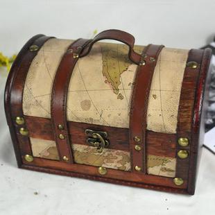 件套中式仿古复三摄古仿古箱式带锁木箱子百宝箱收老纳整理箱/拍