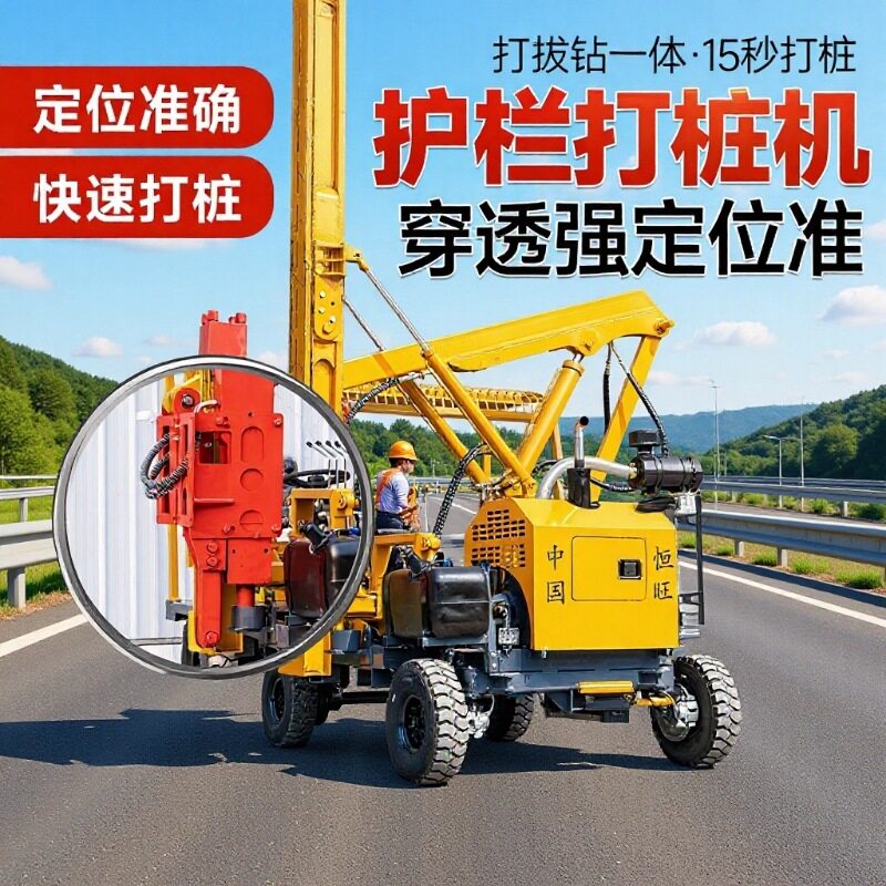 高速公路波形护栏85锤头打桩机