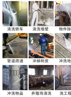 高压洗车机超用大功养率清洗机工地商外墙殖场手VRK推式调压式洗