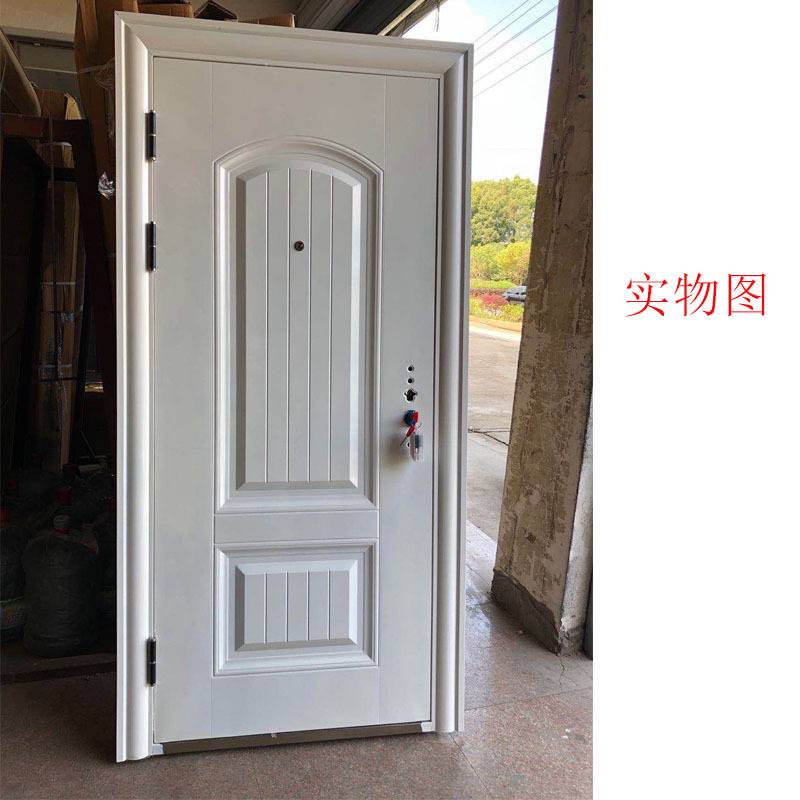 丁级白色防盗门家用出租公寓宿舍钢质工程门进户门安全门库存现货