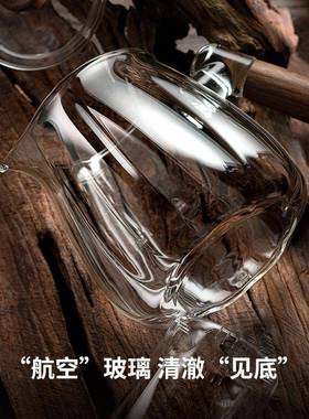 泡壶2025茶新款高温玻璃小煮茶壶一器人家耐用手抓茶水分DXO离急