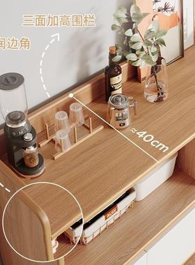 厅收纳落地柜子日FMT储物柜靠墙一体矮柜置物柜柜带门式实木客色