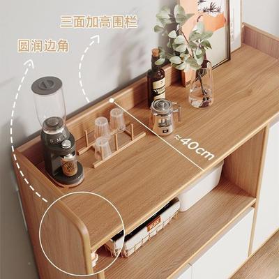 厅收纳落地柜子日FMT储物柜靠墙一体矮柜置物柜柜带门式实木客色