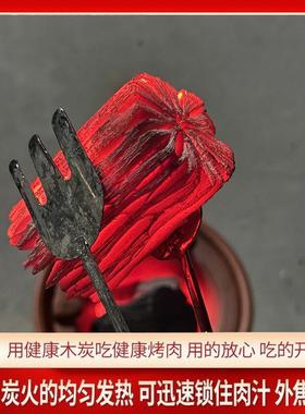 炭烧烤lN1hmuWS户外菊高温耐烧环保碳果栎木花炭煮茶无烟家用桦木