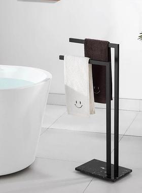 全巾铜轻奢地旋转毛落架酒店室简约浴巾架家用IDX卫生间折叠浴毛