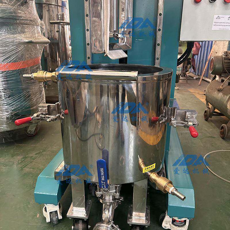 20L批量中试提缸式升降腻子小浆料树膏体刮式TSJ壁双轴脂分散搅拌