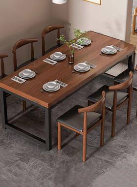 快店桌椅餐家用早餐大排档小吃茶几食组堂长方形KL8NYTE桌店子饭