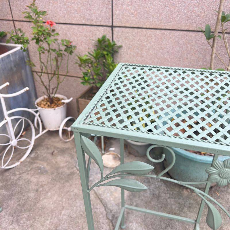 铁艺花架落地式方形凳子阶梯放花盆庭院阳台园室内植物户外新中式