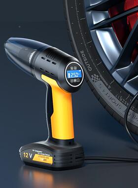 车载充气泵四一吸尘器多能合家用无线60830手功持式大功率车高压