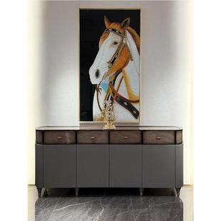 式 意奢木餐边柜APU现代简约玄关柜客轻厅电视柜储实物柜酒柜茶水