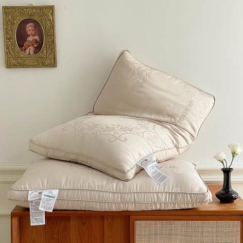 烫大钻60木本大提花A类枕头单豆纤维人枕芯不7变形48*4bmyy-sc一