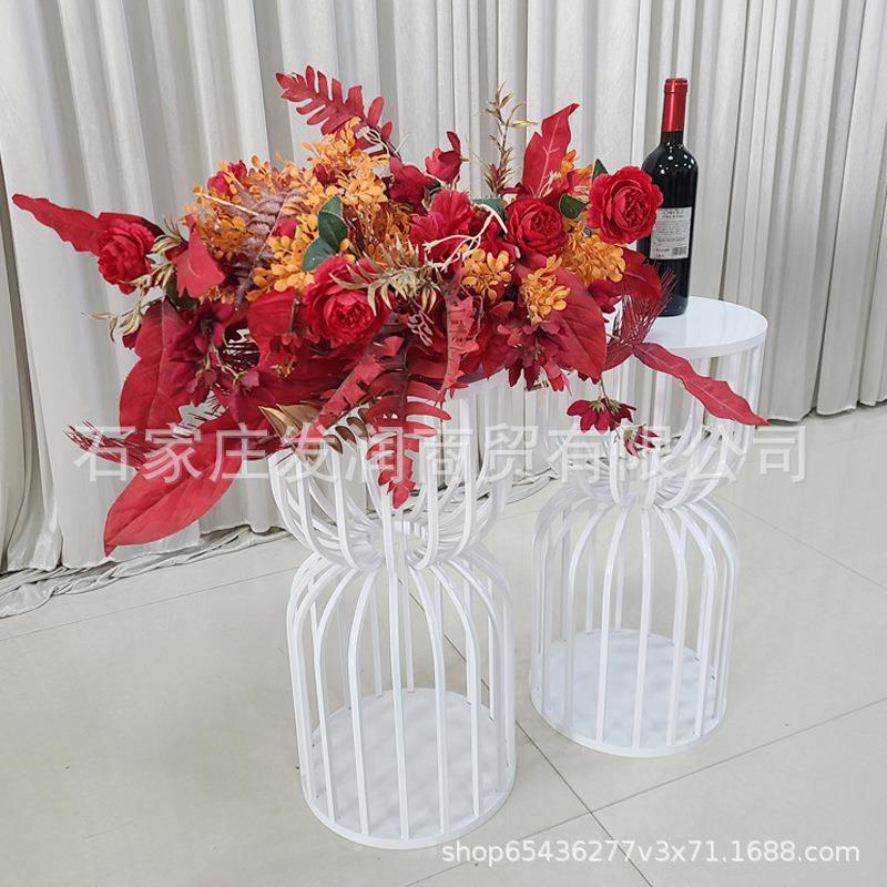 铁BMY艺引婚礼派对糕甜品台法式甜点白展示架色蛋路花架厂家直供