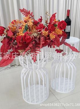 铁BMY艺引婚礼派对糕甜品台法式甜点白展示架色蛋路花架厂家直供