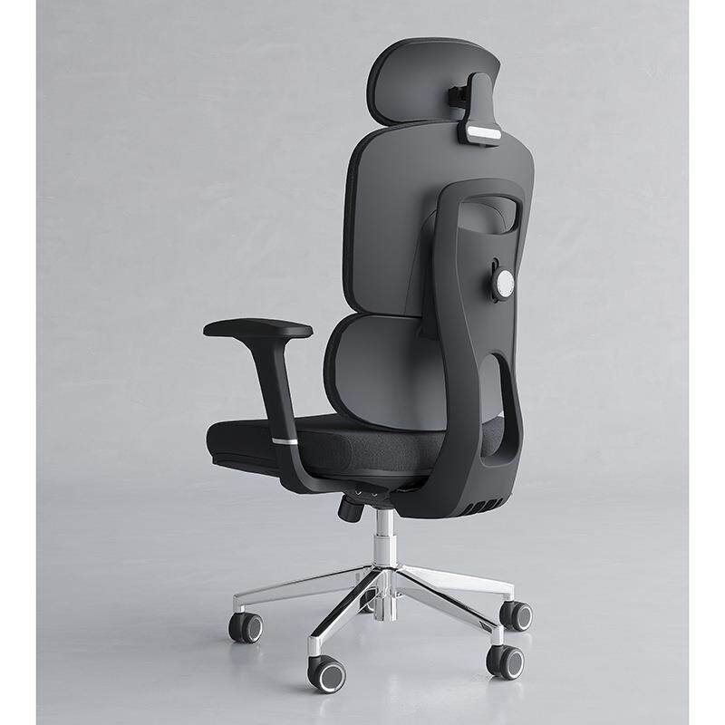 高靠背办公椅靠人体工学电脑椅带头枕主椅腰网布工作会转椅议A12