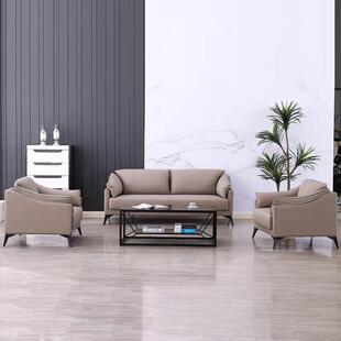 现货办公沙发简代约现位单人沙发简约位发三人沙发配套沙茶几