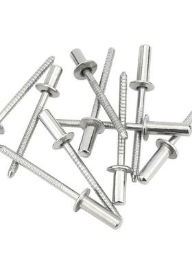 厂家销售304不锈钢圆头拉拉钉扁圆头铆钉铆型开口全半钢92554抽芯