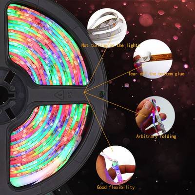 led灯带3528RGB10米套装44键双输出 滴胶防水变色软灯条600灯爆款