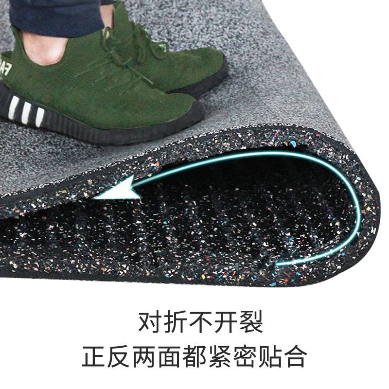 健身房橡胶地垫减震地胶力量区防震隔音加厚室内家用地板工厂直销