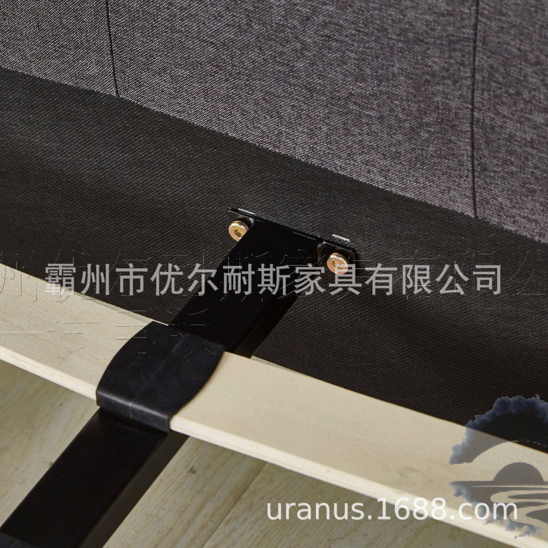 厂家美皮革双人欧床式包简约FIC现代软床轻奢式皮床