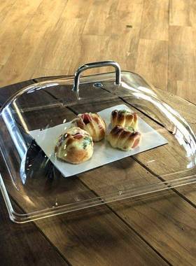 PC透明X8Cct6No耐高温鲜盖长方形盖料菜盖亚子克力塑圆形点心保餐