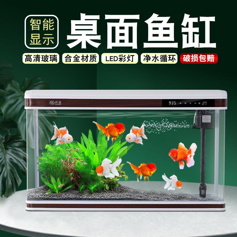 创ltao6192海鱼缸客厅水中型家用生态懒人族免换大型金长鱼缸水箱