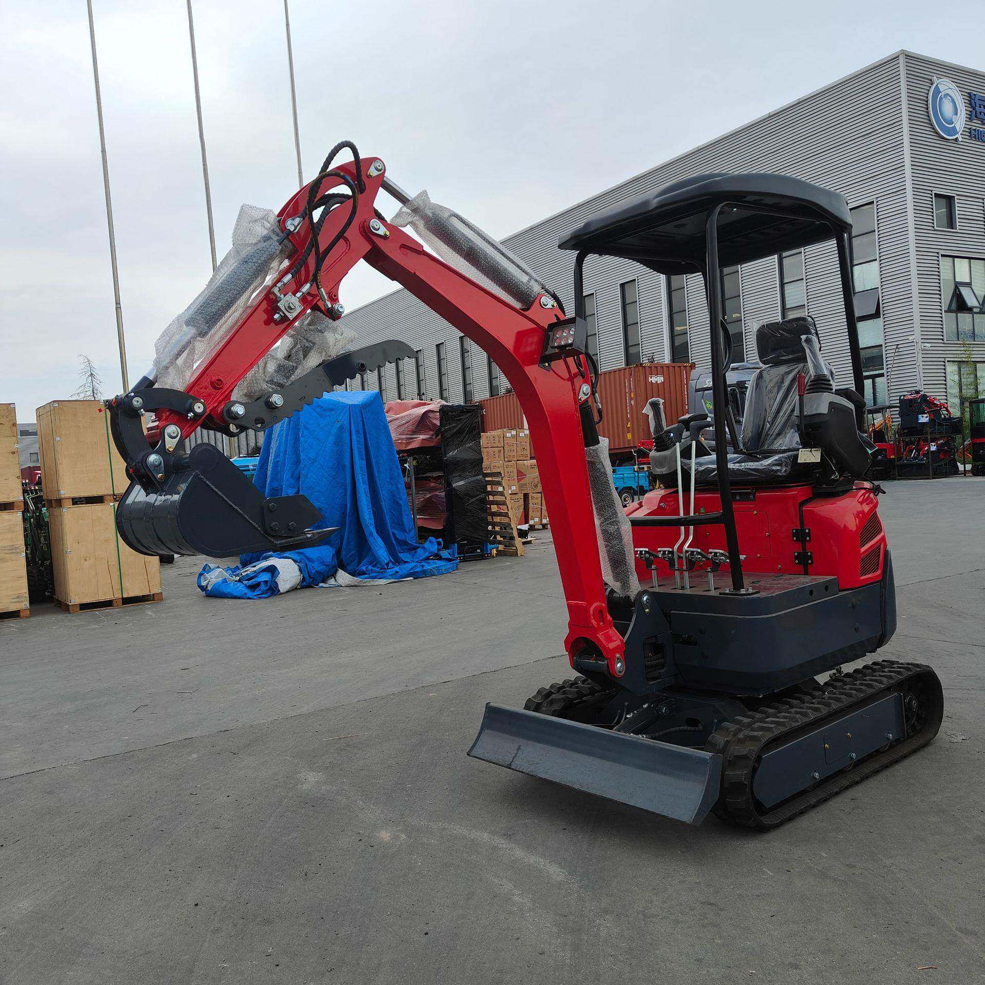 243出型法国HT18小建型农用挖掘机履带式筑施工小挖机微家用口钩